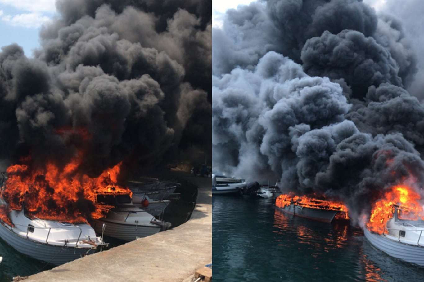 İstanbul'da 9 tekne alev aldı